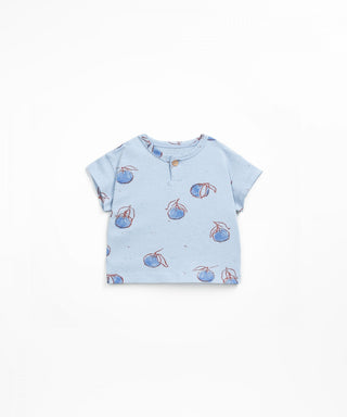 Baby T-Shirt Hellblau mit Fruchtprint von Play Up