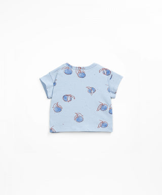 Baby T-Shirt Hellblau mit Fruchtprint von Play Up