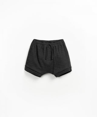 Baby Shorts Schwarz-Grau meliert von Play Up