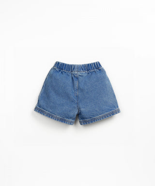 Baby Jeans Shorts mit Seitentaschen Denim-Blau von Play Up