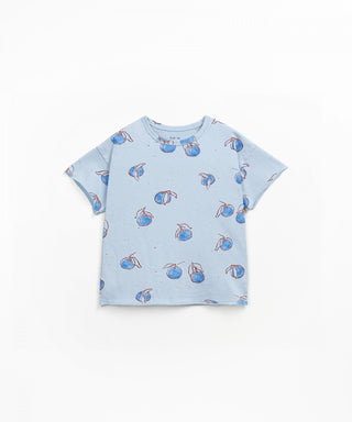 T-Shirt Hellblau mit Fruchtprint von Play Up