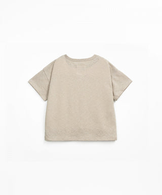 T-Shirt Uni Dunkelbeige von Play Up