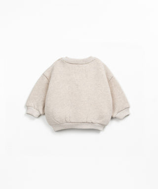 Fleece Sweater für Kleinkinder Tones Beige von Play Up