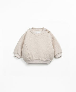 Fleece Sweater für Kleinkinder Tones Beige von Play Up
