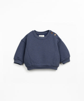 Fleece Sweater für Kleinkinder Mirtilo Blau von Play Up