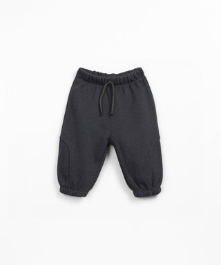 Fleece Hose für Kleinkinder Grafite Schwarz von Play Up