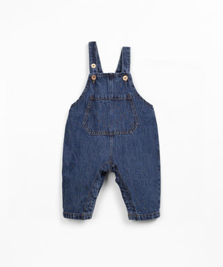 Jeans Latzhose für Kleinkinder Denim Blau von Play Up