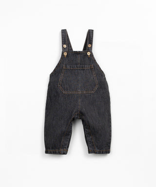 Jeans Latzhose für Kleinkinder Grafite Schwarz von Play Up