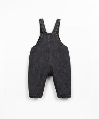Jeans Latzhose für Kleinkinder Grafite Schwarz von Play Up