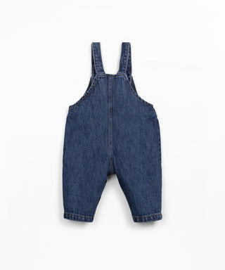 Jeans Latzhose für Kleinkinder Denim Blau von Play Up