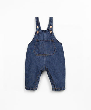 Jeans Latzhose für Kleinkinder Denim Blau von Play Up