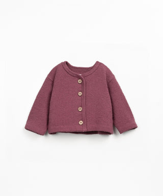 Jersey Cardigan für Kleinkinder Amora Weinrot von Play Up