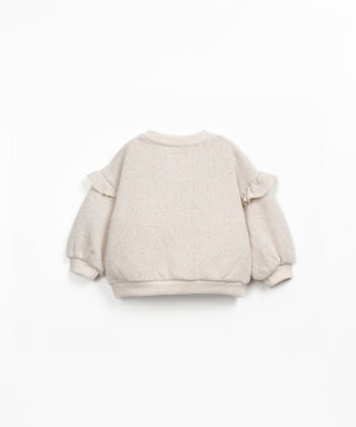 Sweater mit Rüschenarmen für Kleinkinder Pencil Beige von Play Up