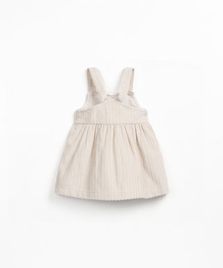 Cord Kleid für Kleinkinder Tones Beige von Play Up