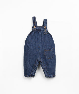 Jeans Latzhose für Kleinkinder Denim Dunkelblau von Play Up