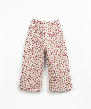Jersey Hose Pencil Beige mit Leoprint von Play Up