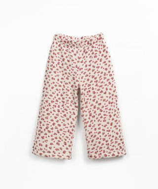 Jersey Hose Pencil Beige mit Leoprint von Play Up