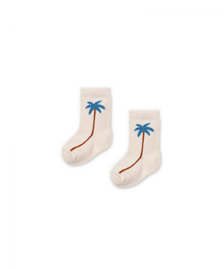 Socken Beige mit Palmenprint von Play Up