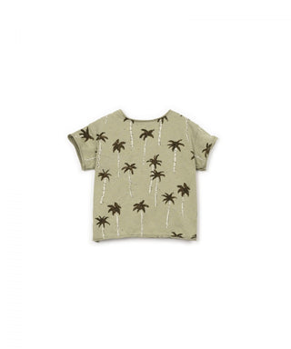 Baby T-Shirt Grün mit Palmenprint von Play Up