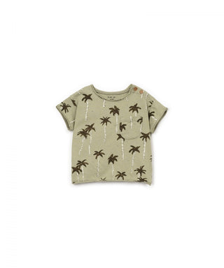 Baby T-Shirt Grün mit Palmenprint von Play Up