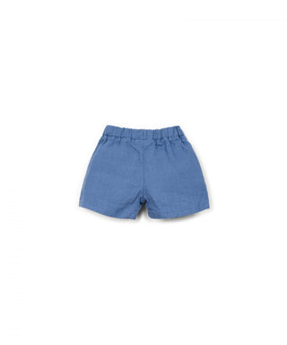 Baby Leinen Shorts Blau von Play Up