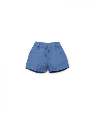 Baby Leinen Shorts Blau von Play Up