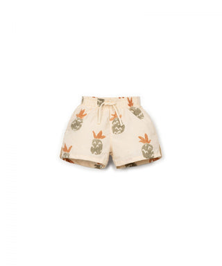 Baby Badeshorts Beige mit Ananasprint von Play Up