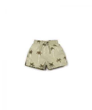 Baby Badeshorts Khaki mit Ananasprint von Play Up