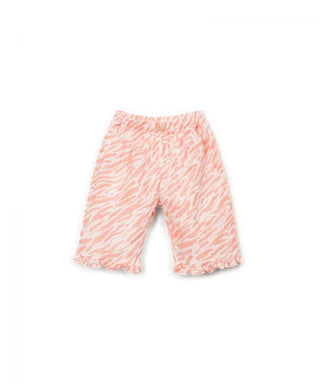 Baby Baumwoll Hose Coral gemustert von Play Up