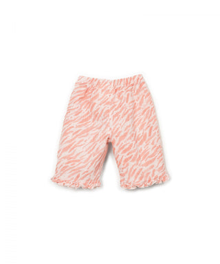 Baby Baumwoll Hose Coral gemustert von Play Up