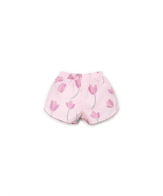 Baby Shorts Violett Tulpenmuster von Play Up