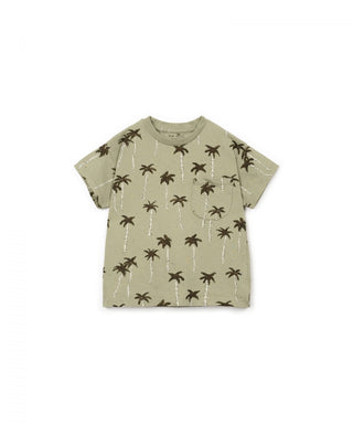 T-Shirt Grün mit Palmenprint von Play Up