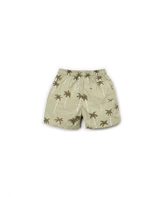 Badeshort Khaki mit Ananasprint von Play Up
