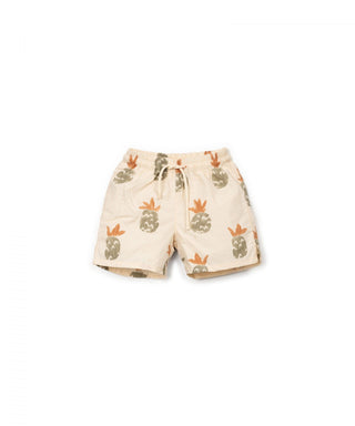 Badeshort Beige mit Ananasprint von Play Up