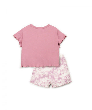 Set T-Shirt und Shorts Sculpture Violett von Play Up