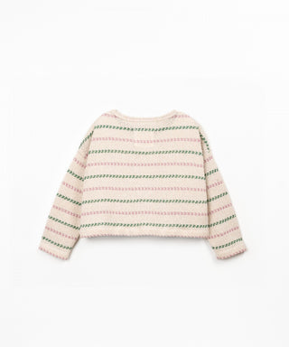 Sweater Beige mit Streifen von Play Up