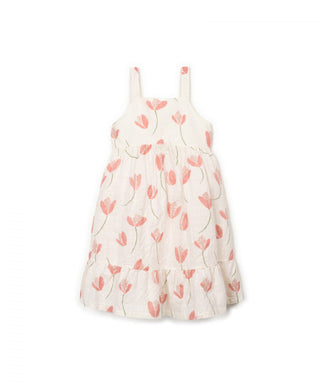 Kleid Margarida Beige und Coral von Play Up