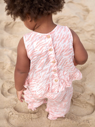 Baby Tunika Coral gemustert von Play Up