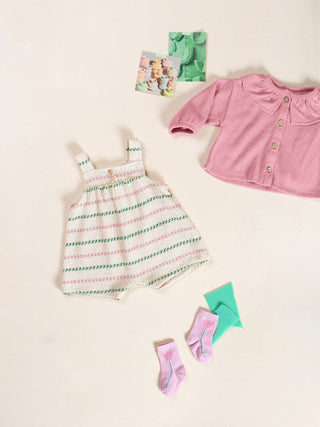 Baby Jumper Beige mit Streifen von Play Up