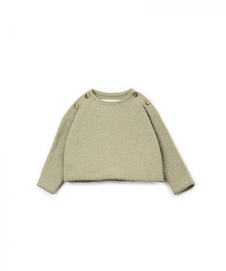 Newborn-Baby Sweater Texture Grün von Play Up