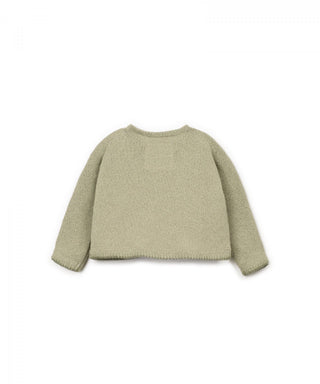 Newborn-Baby Sweater Texture Grün von Play Up