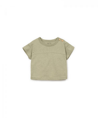 Baby Leinen T-Shirt Grün von Play Up