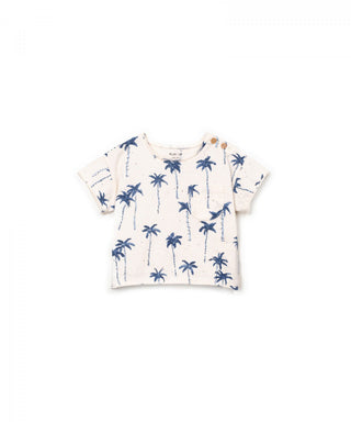 Baby T-Shirt weiss mit Palmenprint von Play Up