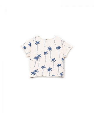 Baby T-Shirt weiss mit Palmenprint von Play Up