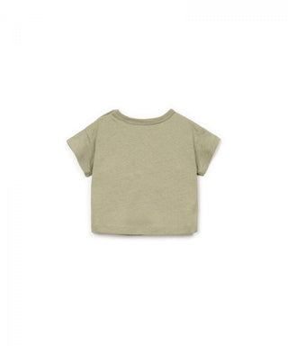 Baby Leinen T-Shirt Grün von Play Up