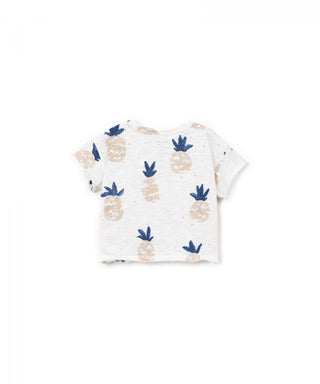Baby T-Shirt Weiss mit Ananasprint von Play Up