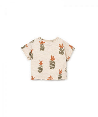 Baby T-Shirt Beige mit Ananasprint von Play Up