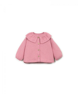 Baby Cardigan Sculpture Violett von Play Up