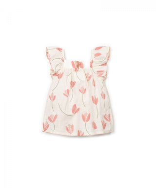 Baby Kleid Coral mit Tulpenmuster von Play Up