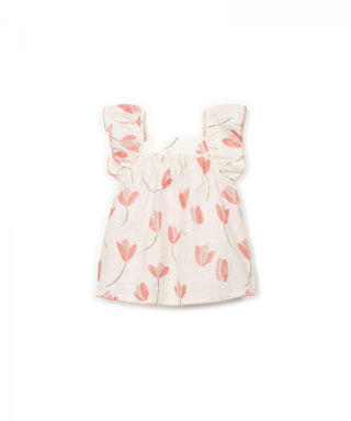 Baby Kleid Coral mit Tulpenmuster von Play Up